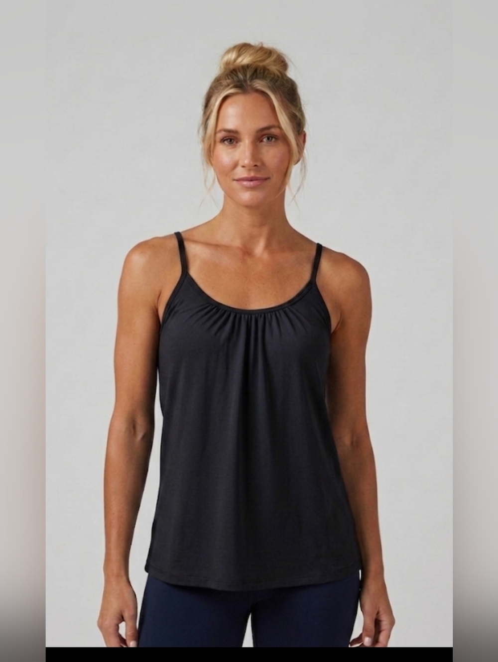 NWT 32 Degrees Camisole Tank Bra Top S Black